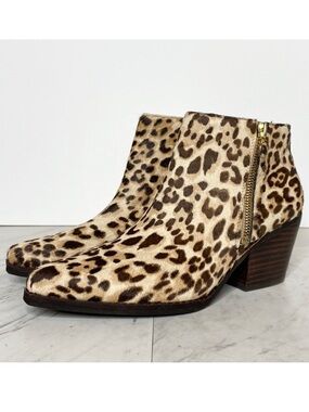 New! Sam Edelman Walden Leopard Print Bootie 6.5M
